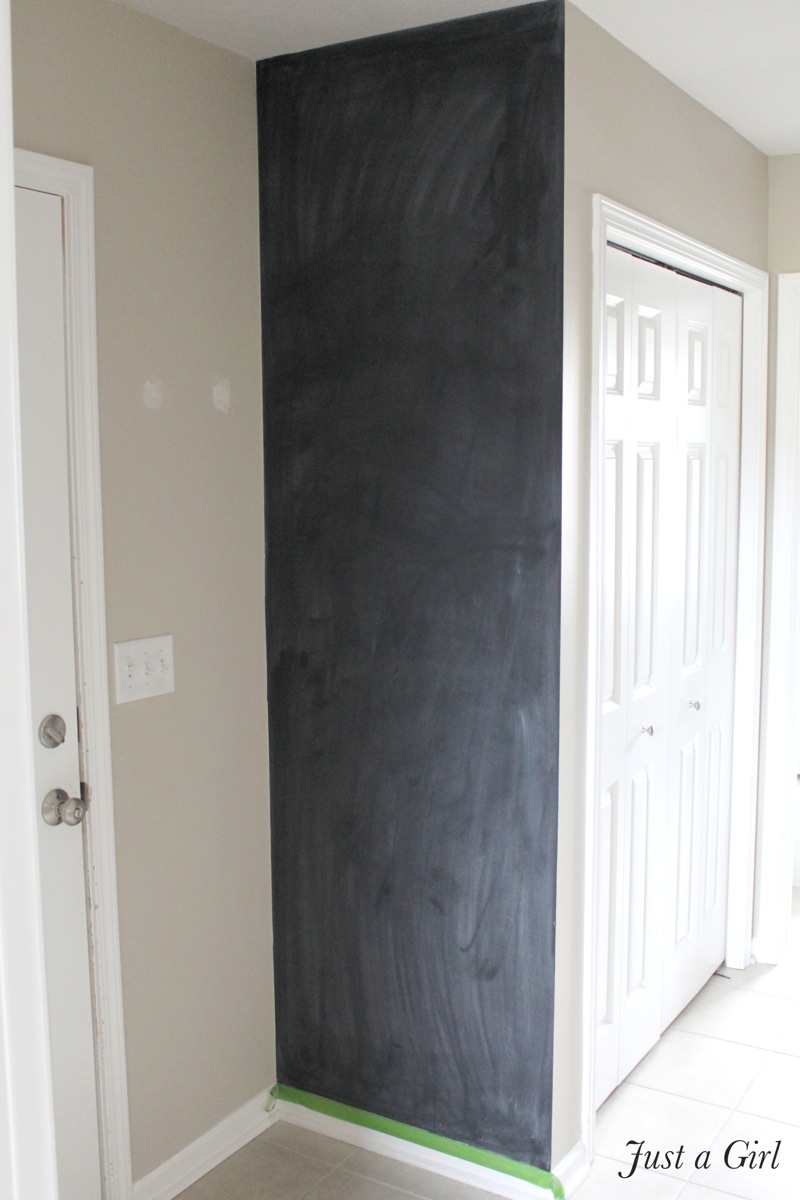 Painting a chalkboard wall