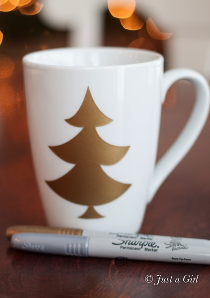 Sharpie Christmas mug