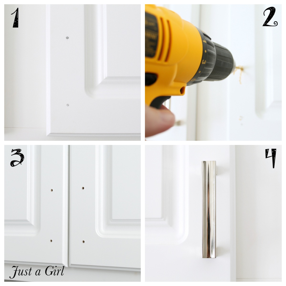 how to install cabinet hardware | just a girl blog