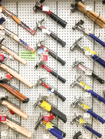 wall of hammers