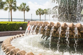 Pineapple fountain in Charleston
