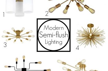 semi-flush lighting
